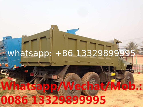 dongfeng long head 6*6 6 wheels drive Cross-field mine-use dump truck for sale, mine-use dump tipper truck for sale 6*6