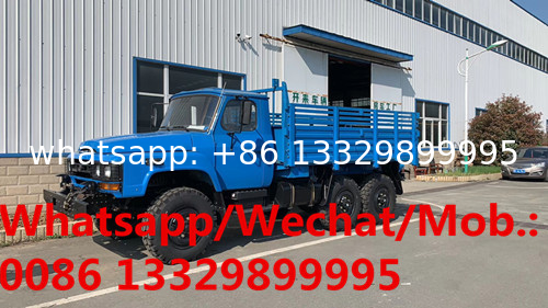 Customized dongfeng long head 6*6 190hp diesel military cargo stake carrier for sale,cross-field off road lorry vehicle