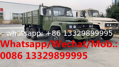 Customized dongfeng long head 6*6 190hp diesel military cargo stake carrier for sale,cross-field off road lorry vehicle