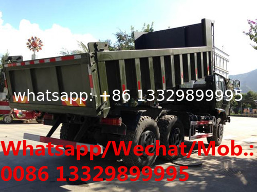 customized dongfeng 6*6 6 wheels drive Cross-field dump truck for sale, good price off road dump tipper vehicle for sale