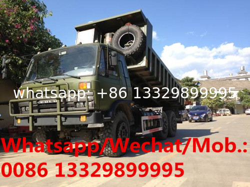 customized dongfeng 6*6 6 wheels drive Cross-field dump truck for sale, good price off road dump tipper vehicle for sale