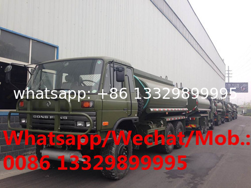 high quality and best price dongfeng 6*6 off road military water tanker truck for sale,cross-field dirnking water truck