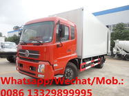 HOT SALE! 10T-15T dongfeng refrigerated truck for fresh seafish transportation, good price cold van truck with shelves