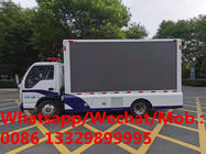 customized ISUZU diesel P4 mobile LED screen vehicle for outdoor advertising, Best price outdoor LED vehicle for sale