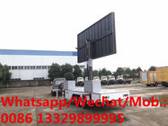Customized mobile outdoor LED screen displaying box semitrailer for adveritising for sale, led container trailer
