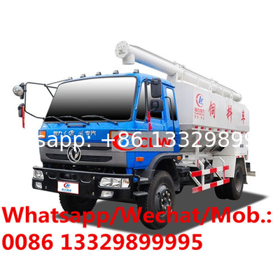 2021s best selling-Dongfeng 10T hydraulic discharging bulk feed transported truck for sale, 20CBM feed pellet vehicle