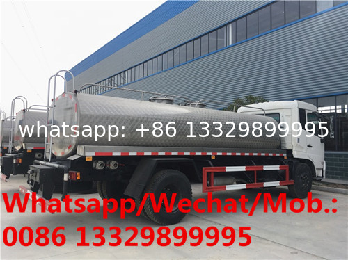 HOT SALE! Dongfeng 10m3 stainless steel material Potable Water Truck, foodgrade drinking water tanker vehicle for sale