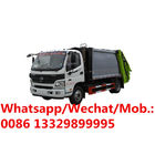 FOTON AUMARK 4*2 RHD 5CBM garbage compactor truck for sale, good price FOTON 3T rear loader refuse garbage vehicle