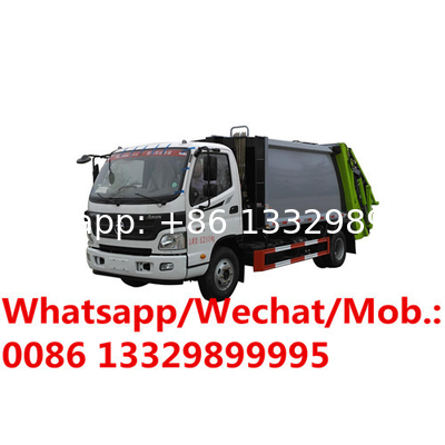 FOTON AUMARK 4*2 RHD 5CBM garbage compactor truck for sale, good price FOTON 3T rear loader refuse garbage vehicle