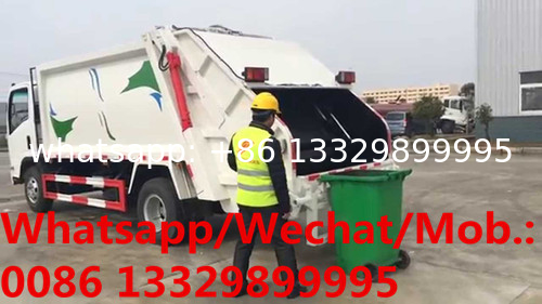 Customized FOTON AUMARK 4*2 LHD 7CBM garbage compactor truck for sale, 5T refuse garbage compacted vehicle for sale