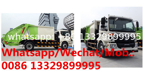 comtomized  foton AUMAN 4*2 RHD 14cbm compacted garbage truck, 10T rear loader wastes collecting vehicle for sale