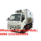 ISUZU brand refrigerated truck for fresh vegetables from UWANDA, customized ISUZU 4-5T chilled van vehicle for sale