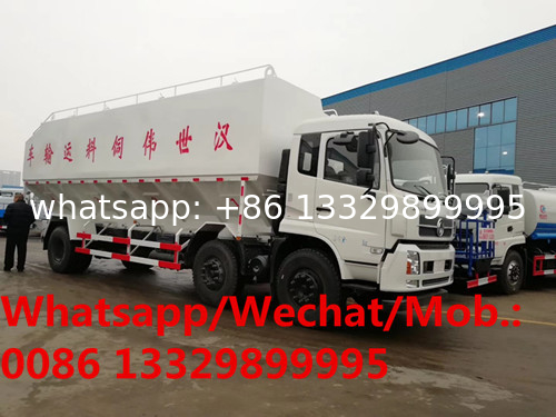 HOT SALE!new Dongfeng 10wheels 30cbm bulk feed transported vehicle, 15T farm-oriented and livestock feed vehicle