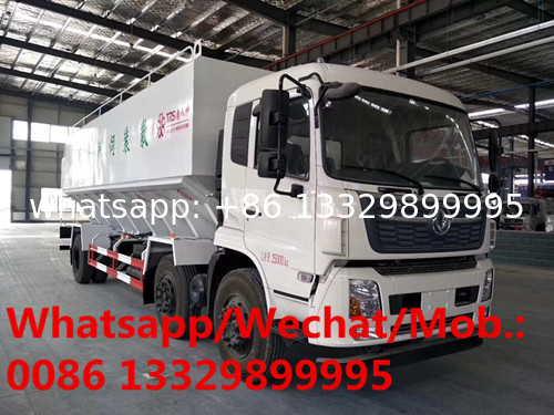 HOT SALE!new Dongfeng 10wheels 30cbm bulk feed transported vehicle, 15T farm-oriented and livestock feed vehicle