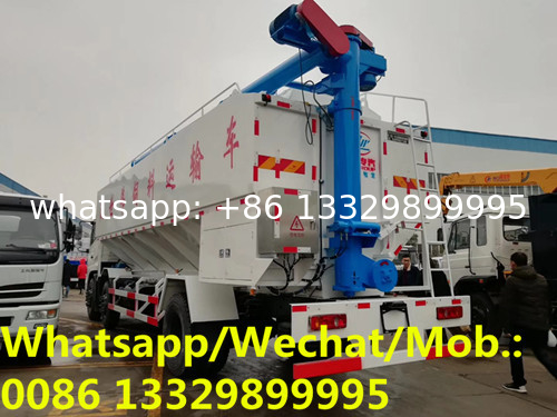 HOT SALE!new Dongfeng 10wheels 30cbm bulk feed transported vehicle, 15T farm-oriented and livestock feed vehicle