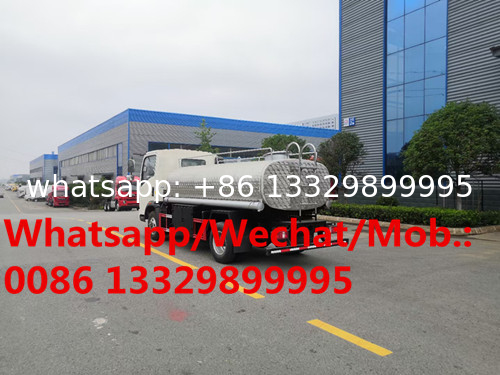 Customized SINO TRUK HOWO 4*2 LHD 4,000L stainless steel mineral water truck for sale,portable drinking water tanker