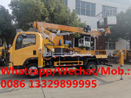 Good price Customized HOWO 4*2 LHD 26M telescopic high altitude operation truck for sale, aerial working ladder vehicle