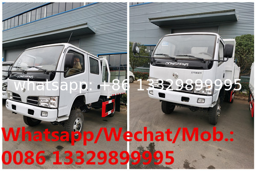 HOT SALE! dongfeng double cabs 4*4 AWD cargo truck for sale, good price 4T cargo pickup lorry vehicle for sale