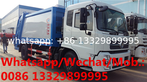 good price dongfeng 12cbm-14cbm 10T Refuse garbage compactor truck for sale, HOT SALE! Rear loader garbage truck