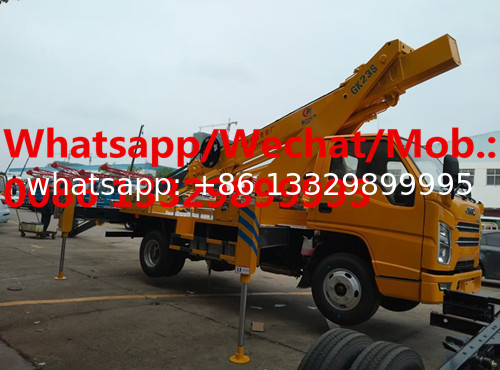 Good price JMC 23m working height telescopic type aerial working platform truck for sale, truck mounted aerial platform