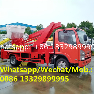Factory sale good price ISUZU 14m working height truck mounted aerial working platform, High altitude operation vehicle