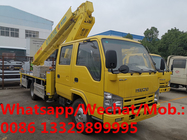 HOT SALE! ISUZU double cabs 14m hydraulic aerial working platfrom truck, good price 14m truck mounted aerial platform
