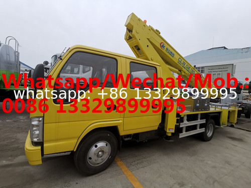 HOT SALE! ISUZU double cabs 14m hydraulic aerial working platfrom truck, good price 14m truck mounted aerial platform