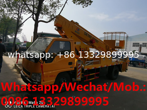 HOT SALE! JMC 4*2 LHD 14m telescopic truck mounted aerial working platform, Good price overhead working platform truck