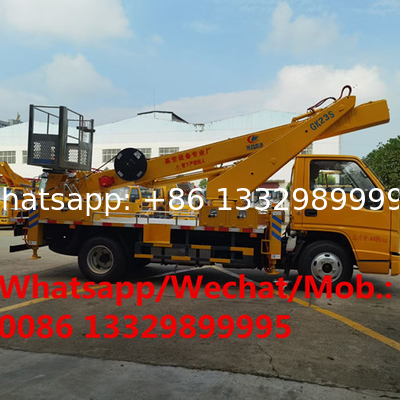 HOT SALE! JMC 4*2 LHD 14m telescopic truck mounted aerial working platform, Good price overhead working platform truck