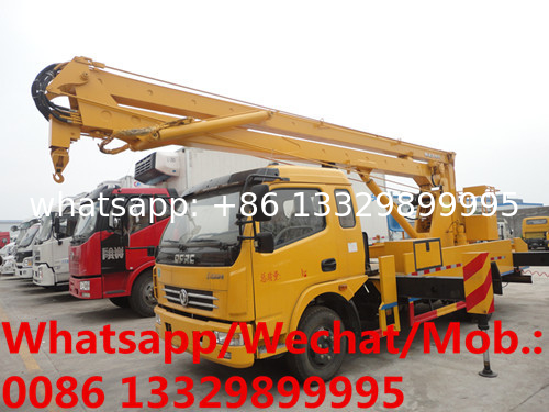 HOT SALE! new Dongfeng 18.5m folded truck mounted aerial working platform, High quality aerial working platform truck