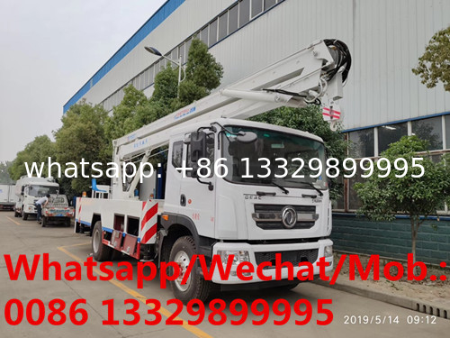 dongfeng D9 22m working height folded truck mounted aerial working platform for sale, High altitude operation vehicle