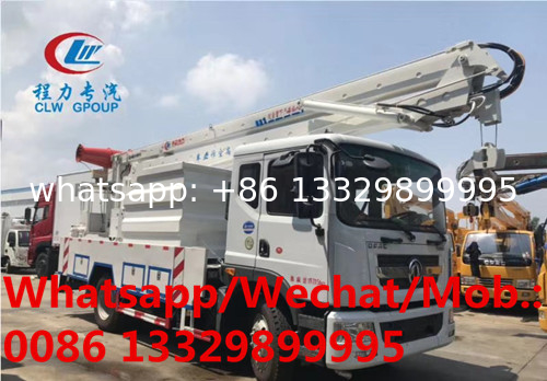 dongfeng D9 22m working height folded truck mounted aerial working platform for sale, High altitude operation vehicle