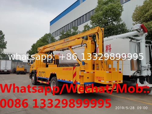 Customized Dongfeng D9 4*2 LHD diesel 20m aerial working platform truck for Phillipines, good price new hydraulic bucket