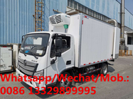 New FOTON AUMARK S 4T-5T refrigerated truck for sale,FOTON 5m length reefer van truck for bag milk transportation