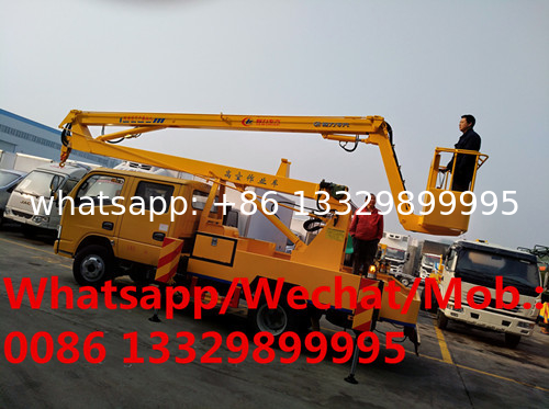 Customized good price dongfeng double-cab 14m truck mounted aerial platform for sale, high altitude operation vehicle