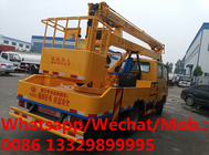 ISUZU brand double cabs 18m truck mounted aerial working platform for sale, Best price ISUZU hydraulic bucket truck