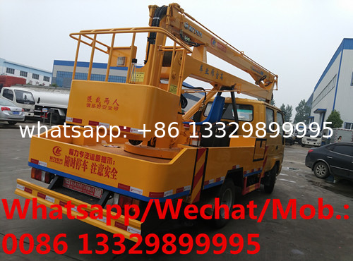 ISUZU brand double cabs 18m truck mounted aerial working platform for sale, Best price ISUZU hydraulic bucket truck