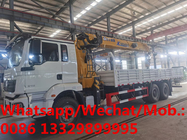 Customized SHACMAN 6*4 LHD 340hp  14T Telescopic crane boom mounted on cargo truck for sale, Good price SHACMAN brand ca