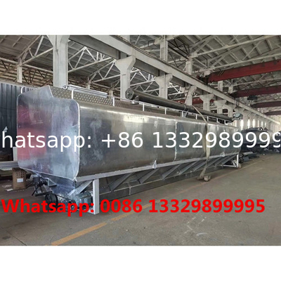 Good price customized Light Duty 30 cbm 15T Aluminum alloy material Bulk Feed Tank Truck Body for sale,