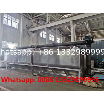 Good price customized Light Duty 30 cbm 15T Aluminum alloy material Bulk Feed Tank Truck Body for sale,