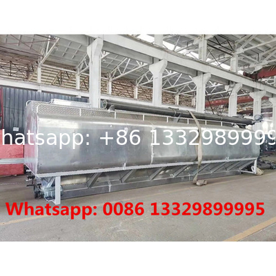 Good price customized Light Duty 30 cbm 15T Aluminum alloy material Bulk Feed Tank Truck Body for sale,