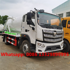 Customized FOTON AUAMRK 12CBM vacuum tanker truck for sale, Good price new FOTON sludage tanker vehicle for sale