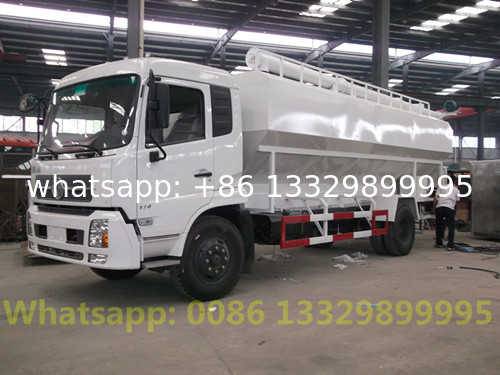 DONGFENG 24CBM 10T-12T animal chicken feed transported truck, Good price new Dongfeng farm-oriented feed container car