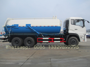 factory sale cheapest price Dongfeng 260hp diesel 14cbm vacuum tanker truck for sale, sludge tanker vehicle for sale