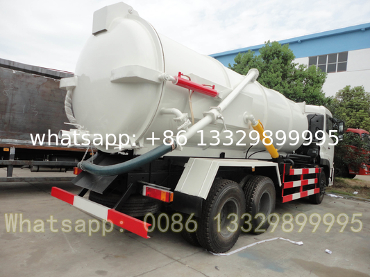 factory sale cheapest price Dongfeng 260hp diesel 14cbm vacuum tanker truck for sale, sludge tanker vehicle for sale