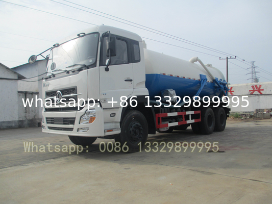 factory sale cheapest price Dongfeng 260hp diesel 14cbm vacuum tanker truck for sale, sludge tanker vehicle for sale