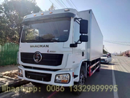 SHACMAN Brand 4*2 245hp diesel Euro 5 40cbm refrigerated truck for sale, good price SHACMAN 15T cold van box vehicle