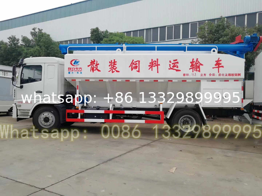 SHACMAN 10T-12T pig feed pellet transported truck for sale, Good price 22CBM poultry feed container vehicle for pig farm