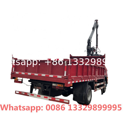 4x2 6T 7T 8T 10T Knuckle Boom Hydraulic Rolling wood Brick grabbing truck, mobile cargo truck with gripping apparatus