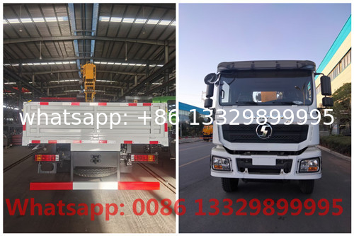 Factory sale Good price SHACMAN 10T telescopic crane boom mounted on cargo truck for sale, cargo truck with crane boom